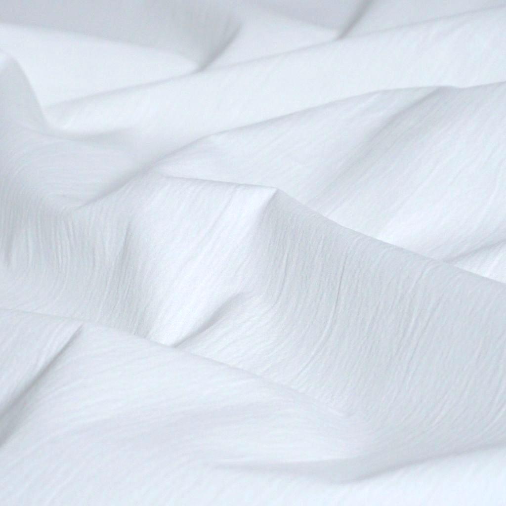 Leichte Baumwolle Crinkle Cotton weiß